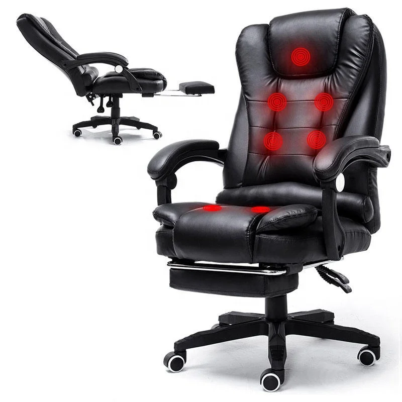 Commercial office furniture 7 massage point colorful PU leather factory sale