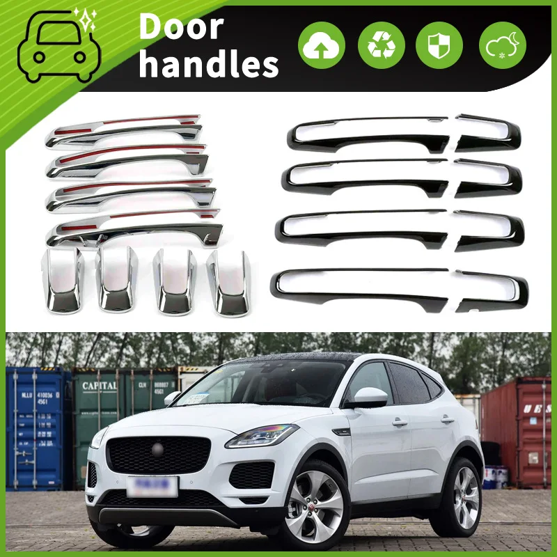 Suitable for 18-21 Jaguar E-Pace door handle decorative bright strip door bowl handle scratch protection sticker