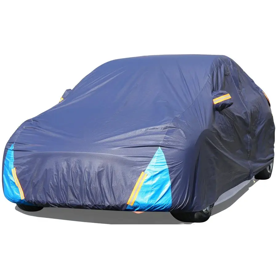 

Model 3 Car Cover Waterproof All Weather, 6 Layers Outdoor Full Exterior Cover Rain Sun UV Snowproof Protection with Zipper Cott