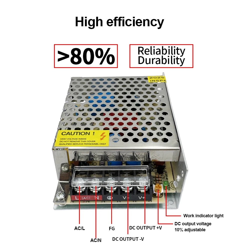 DC 12V 24V Switching Power Supply 60W 100W 250W 5A AC to DC LED Transformer Power Adapter Switching Power Supply Industrial SMPS