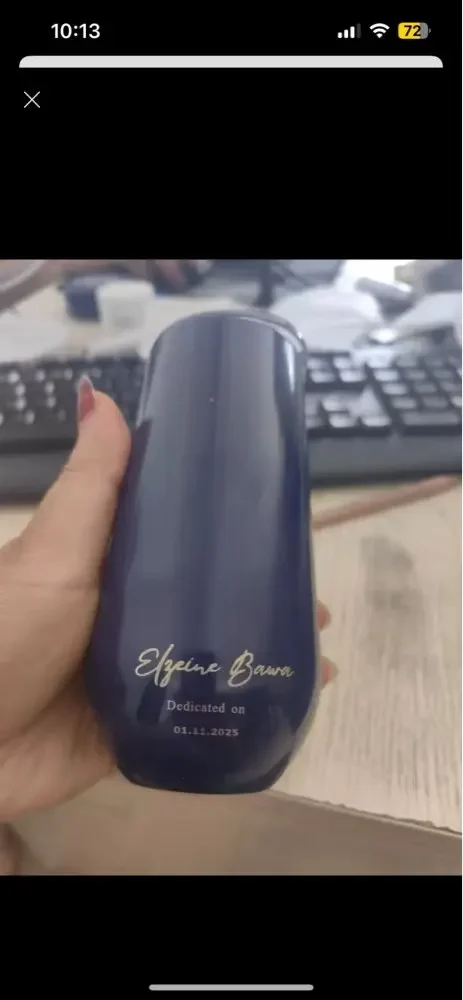 

Sample fee OF pink, black and white 12oz with two logo