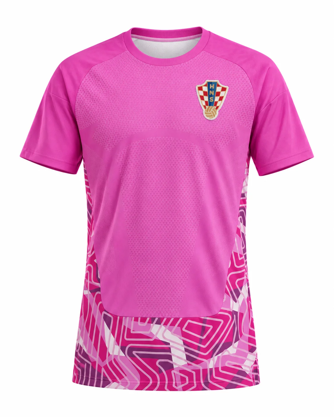 Kroatien 26-27 Heim-Fußballtrikot Rot-Weiß Kariert für Herren Kurzarm Rundhals Fußball-Trainings- und Freizeitkleidung – Detail 5