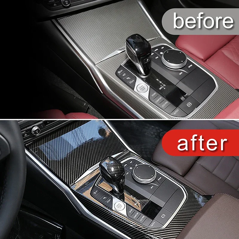 Für bmw 3 4 series 3gt g20 g21 g22 g23 g26 g28 2014-2018 lhd auto mittel konsole schalt verkleidung verkleidung innen zubehör – Detail 4