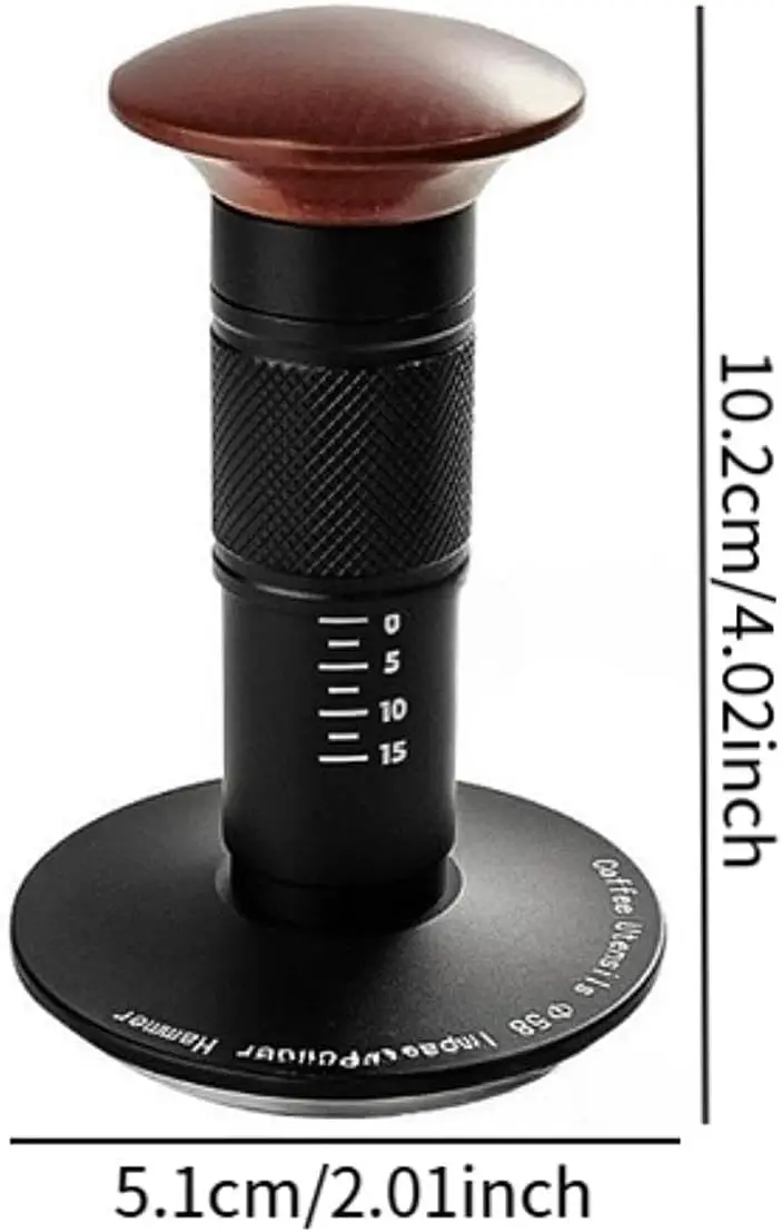 Coffee Accessories Premium Barista Tools Stainless Steel Coffee Tamper Adjustable Pressure Coffee Tamper 58mm Espresso Tamper
