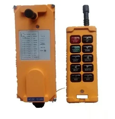 

HS-10 Industrial wireless Crane Radio Remote Control System 1 Transmitter 10 Channels 1 Speed Control Hoist Remote Switch