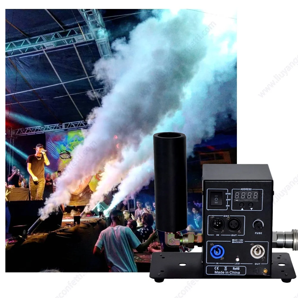 

Dj Equipment Wedding Party Cryo Smoke Fog Cannon Column Dmx Tank Hose Stage Effect Event Disco Nightclub Bar Co2 Jet Machine