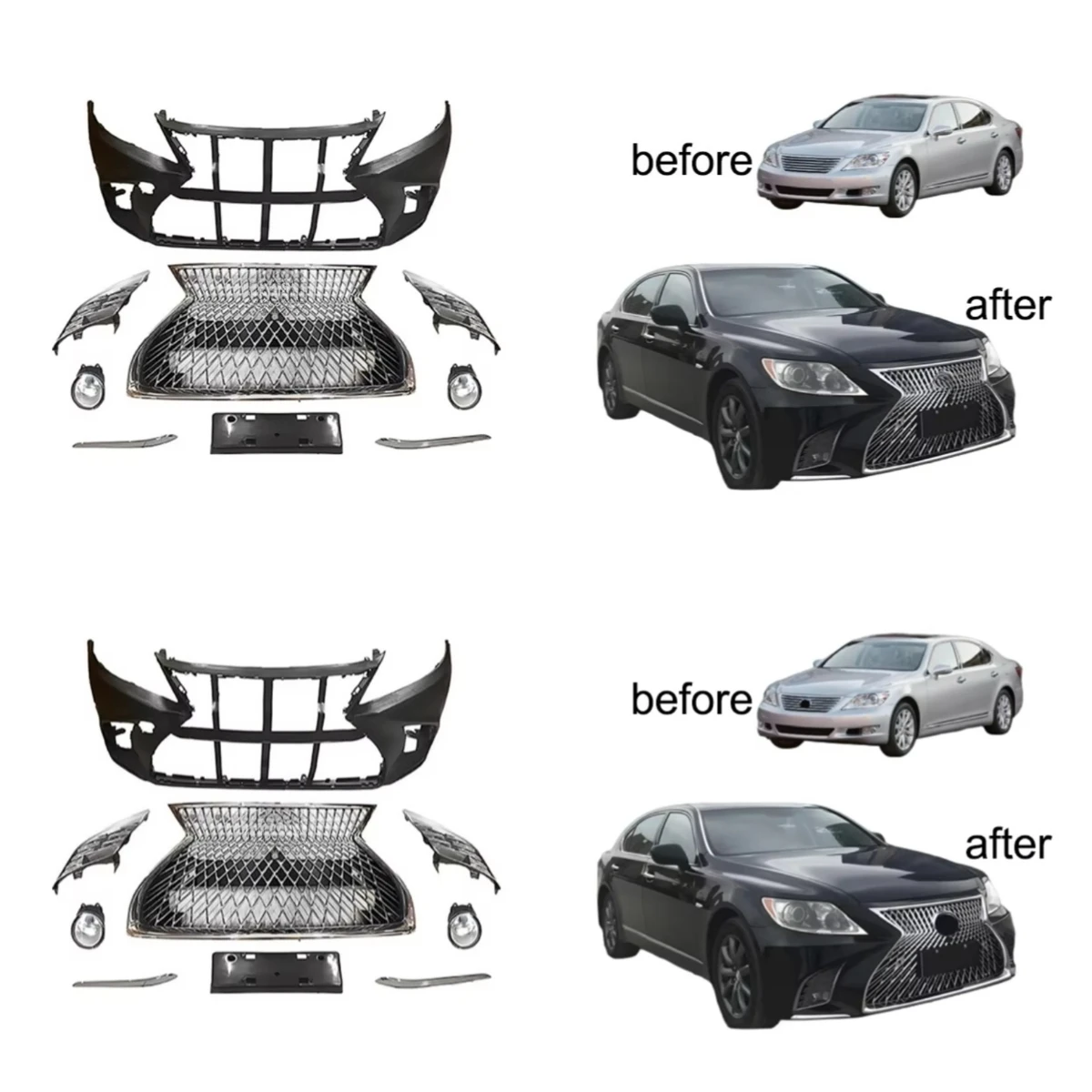 

Stlf Applicable To The Ls 2006-2012 The Body Kit, Upgrade 2020 Daytime Running Lights Led Front Bumper