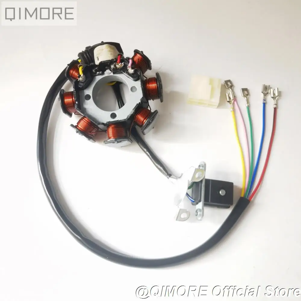 8-coil 5-wire AC fired Magneto Stator (type I mounting holes) for Motorcycle CG125 (156FMI 157FMI), CG150 (162FMJ)