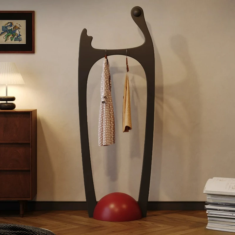 

Luxury Standing Nordic Clothes Rack Hallway Vintage Storage Japandi Wooden Clothes Stand Space Saving Living Room Furniture