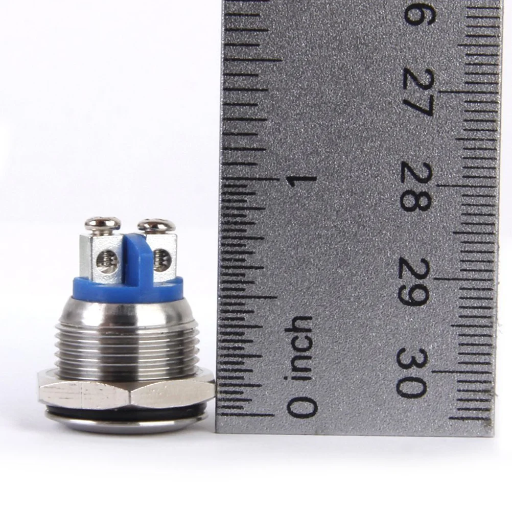 

16mm Stainless Steel Momentary Push Button Horn Switch Waterproof for Doorbell Boat Car Ignition Metal Momentary Push Button