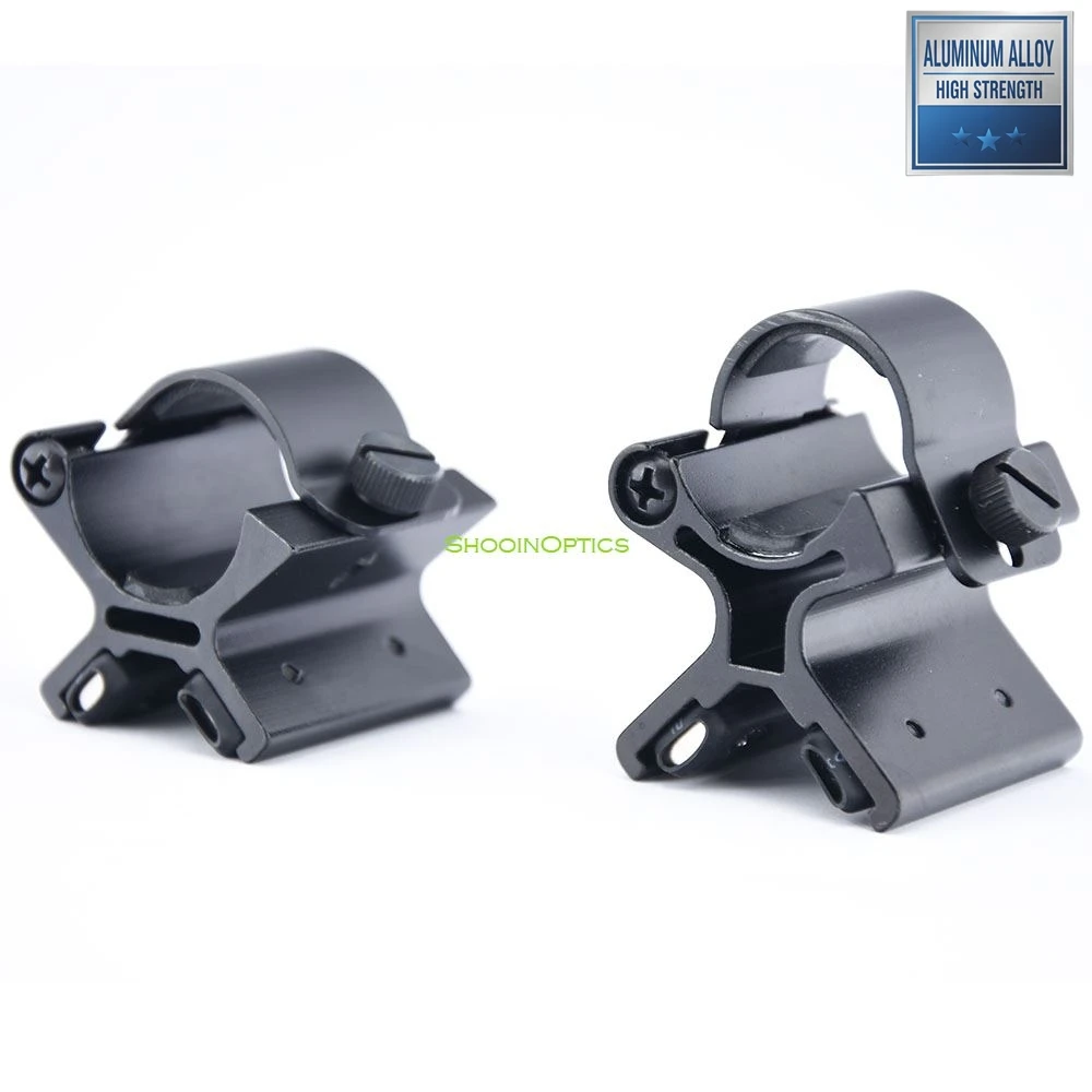 

Shooin Optics Low High Magnetic Mount 1 Inch 30mm Tube Ring For Scope Red Dot Sight Flashlight