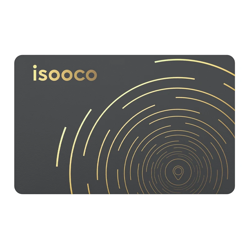 isooco Ultra-thin Wallet Tracker GPS Locator Bluetooth Pairing Find My (IOS Only) Anti-lost Smart Tag Item Finder No Charging