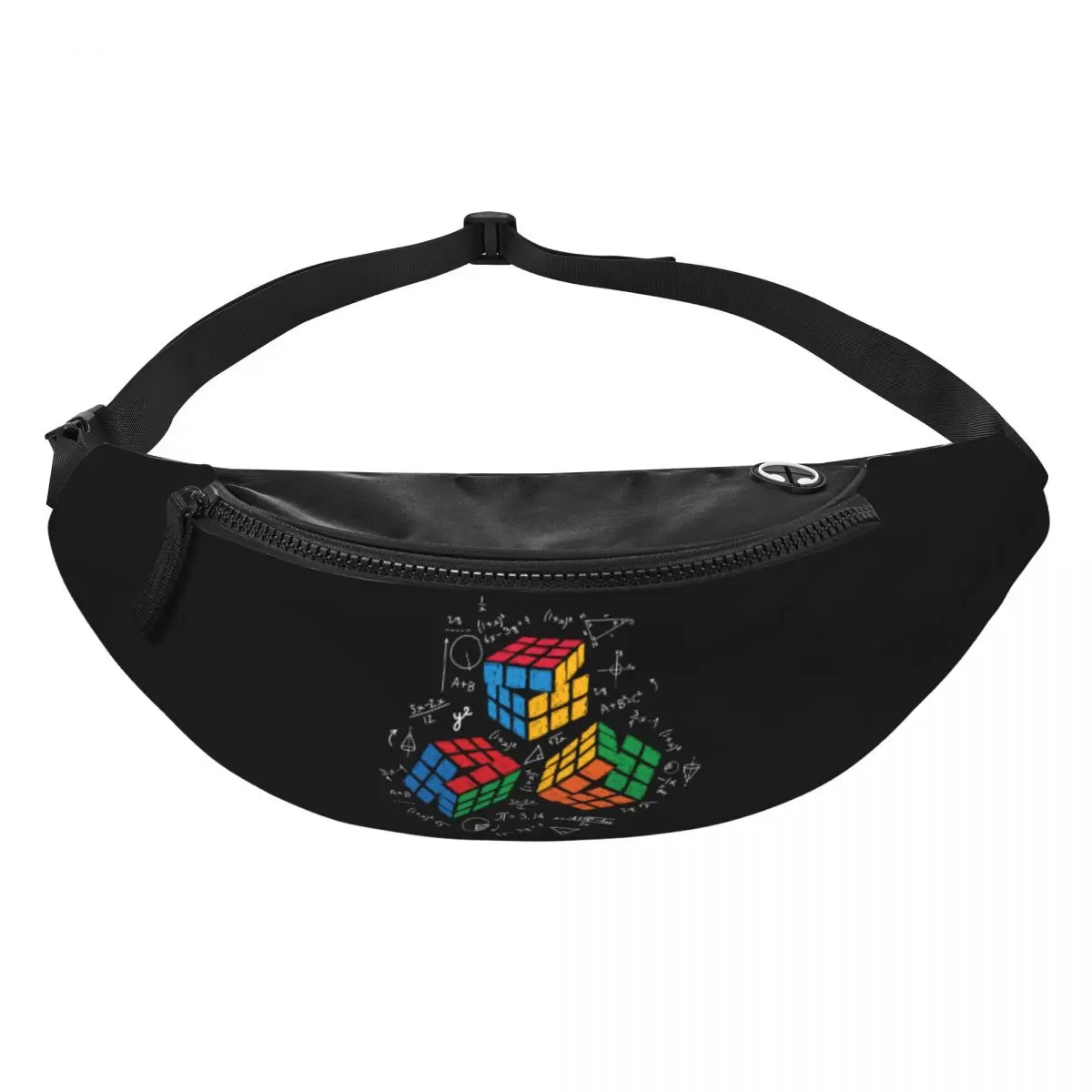 Math Rubiks Cube-riñonera personalizada para hombre y mujer, bolsa de viaje para teléfono y dinero, regalo para profesores