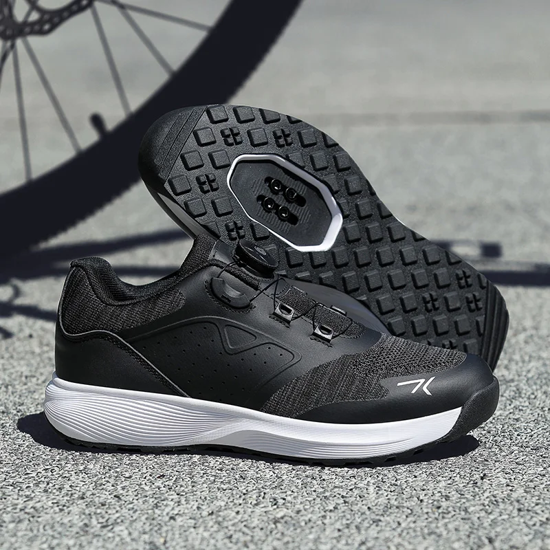 Cycling Shoes Man Cleats Shoes Flat Pedal Mtb Bicycle Shoe Speed Cycling Sneaker Indoor Mountain Bike Shoe Racing Lock Spd Shoes