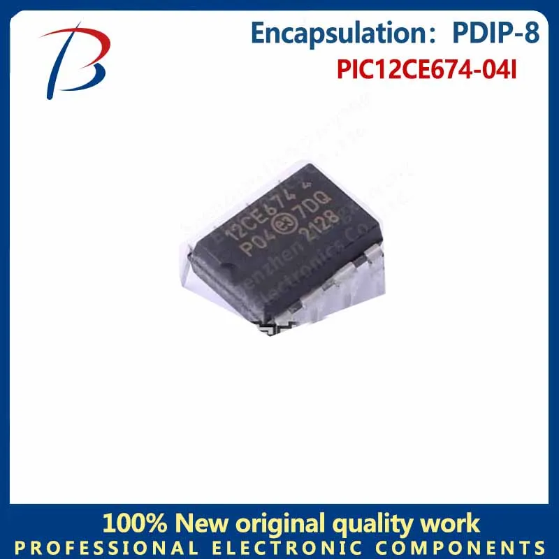 1PCS  PIC12CE674-04I In-line PDIP-8 package microcontroller chip