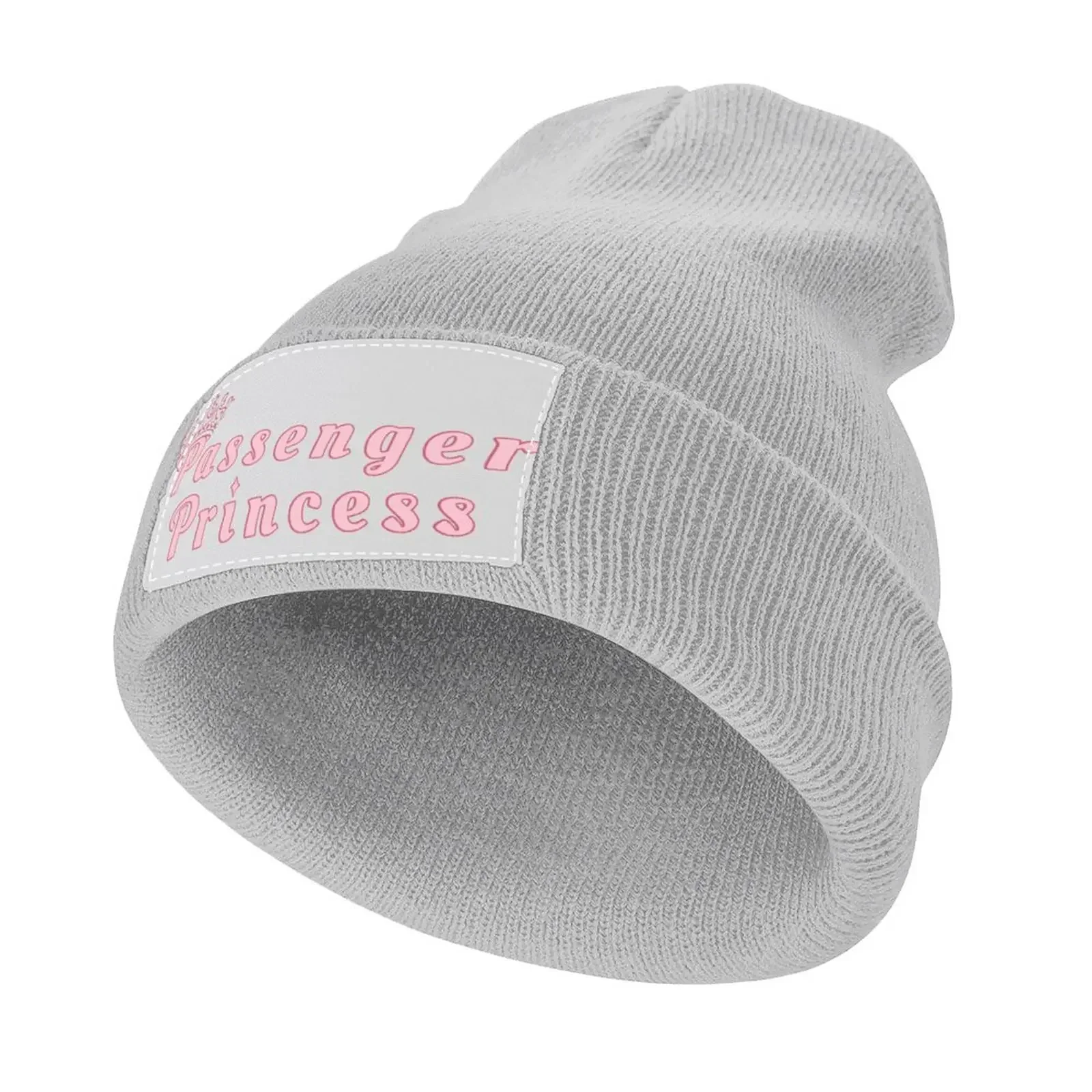 Passenger Princess Meme Passenger Seat Pink Crown Tiara Knitted Hat Anime Hat Custom Cap Golf Cap Women's Beach Outlet Men's