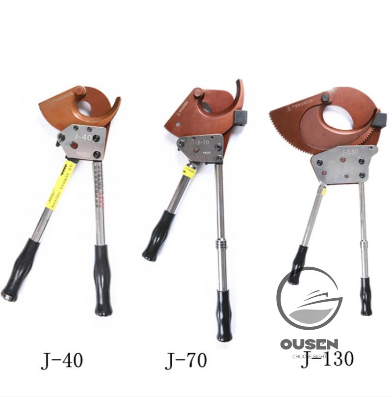 J40 J52 J75 J95 Ratchet Wire Cutters for 3X120mm Cable Manual Steel Stranded Copper and Aluminum Wire Cutters