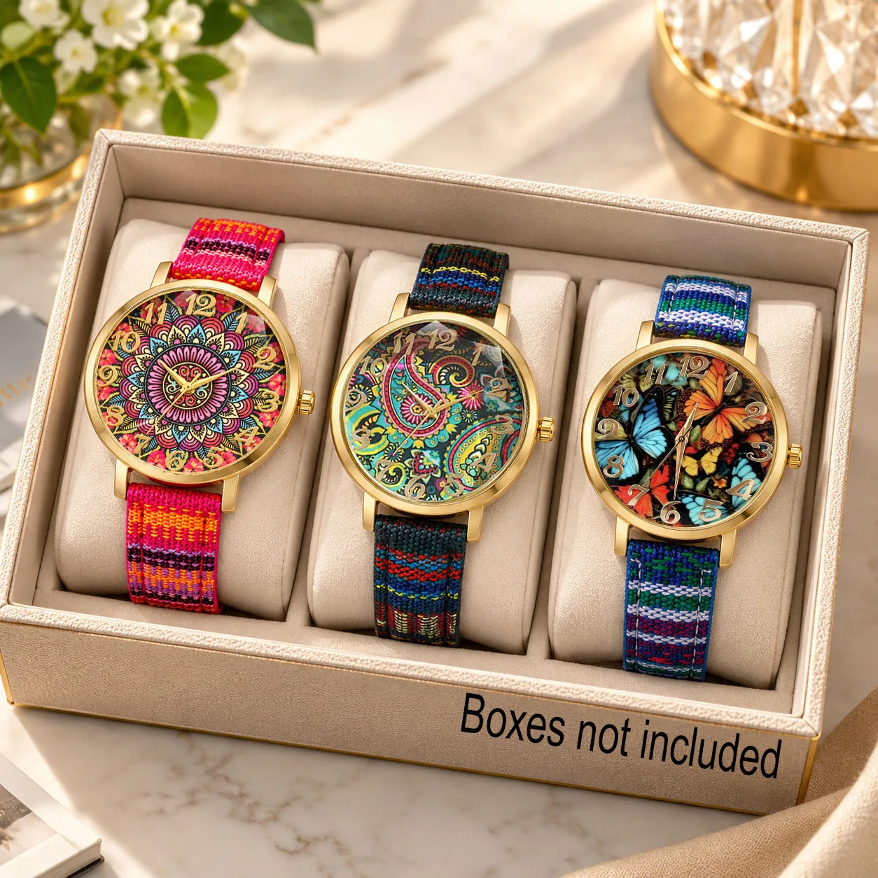 3Pcs Vintage-Style Women's Wristwatches, Casual Quartz Watches, Are a Wonderful Gift for Family and Friends on Thanksgiving, Christmas, Birthdays, and Other Holidays
