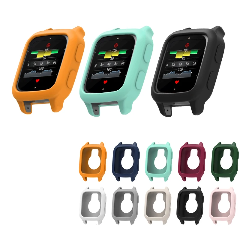 Soft Silicone Cover For Garmin Venu Sq 2 Protective Case Super Light Watch Case Decoration (Screen Protector not included)