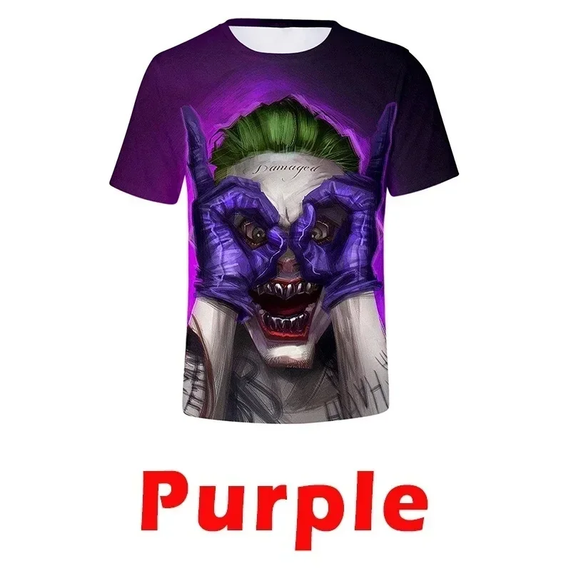 Plus Size S-4XL HAHA Joker T-Shirt Funny Smile Print Tops 3D T Shirt Men\'s Summer Hipster Short Tops S-4XL