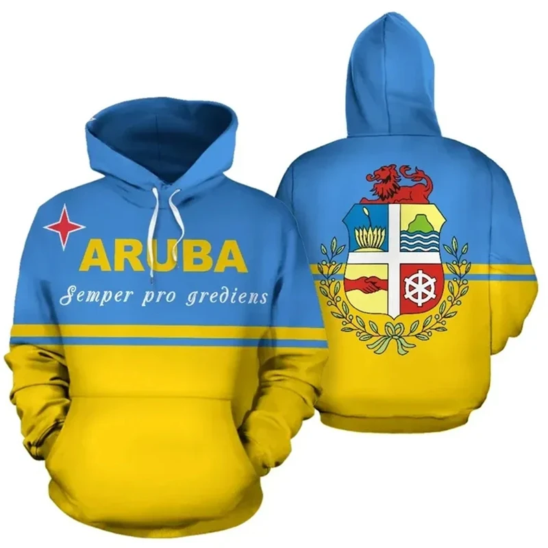 Aruba Flag National Emblem 3D Printed Hoodie For Men Clothes Fashion Sports New In Hoodies & Sweatshirts Casual Pullovers Hoody