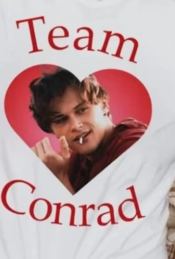 コンラッドのチームは柄入りTシャツが大好きです「The Summer I Became Beautiful」高品質純綿Tシャツユニセックスy2kトップ