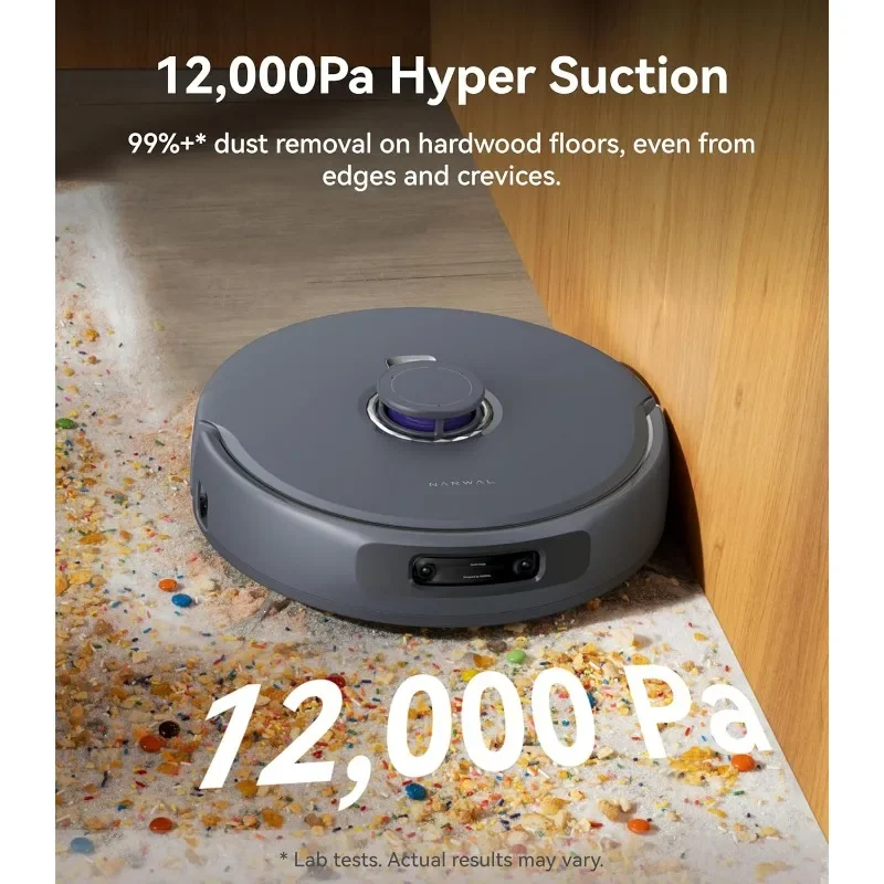 NARWAL Freo Z Ultra Robot Vacuum and Mop Combo, Dual RGB Cameras and Chips, AI Avoidance, 12000Pa Suction, Real-Time Decisions