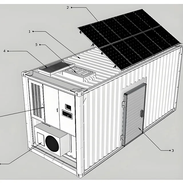 Contenitore Camminata nella stanza di stoccaggio freddo Frigorifero Congelatore Commerciale ad energia solare con pannello