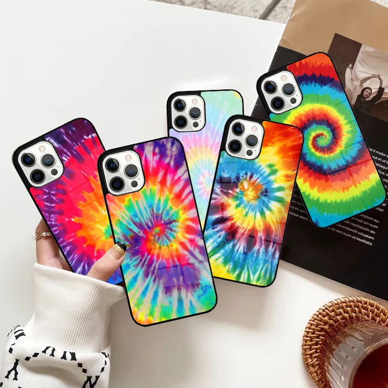 Artsy Abstract Hipster Tie Dye Phone Case Strong Magnetic for iPhone 15 16 14 13 Pro Max 11 12 Mini Magsafe Wireless Charging