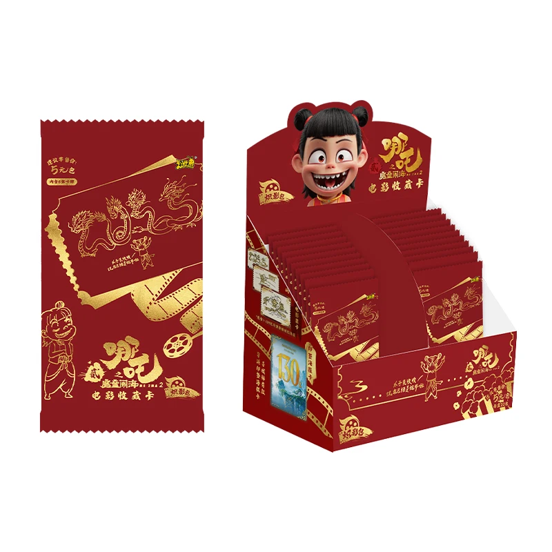 KAYOU Echt Nezha Kaart Duivel Jongen Verovert De Dragon King Movie Series Blazing Shadow Pack Anime Collector's Kaarten Speelgoed Geschenken
