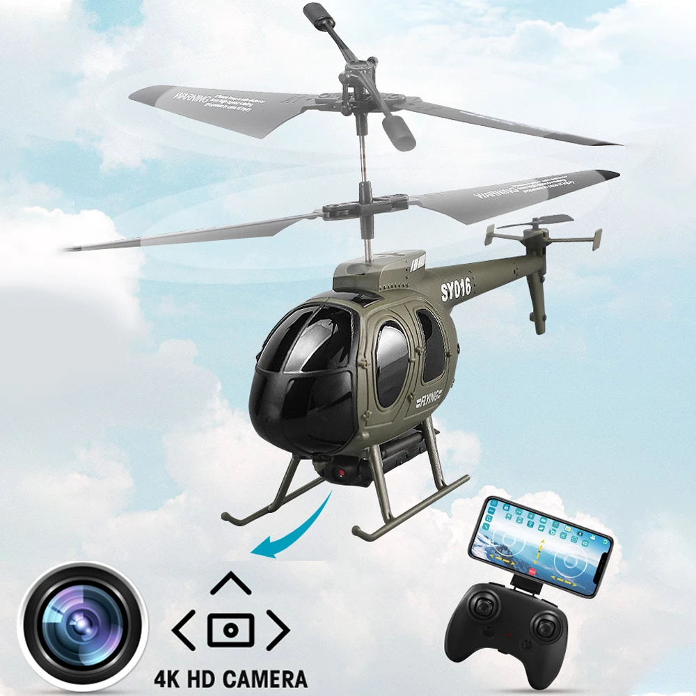 Rc Helicopter 6Ch 4K Camera Rc Plane 2.4G Rc Helicopters for Adults Electric Airplane Flying Toy Kids Toy