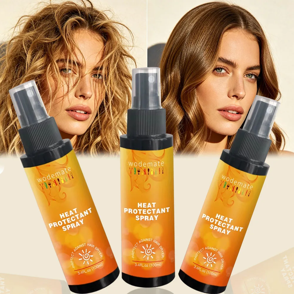 

100ML Heat Protectant Spray for Hair Professional Grade Thermal Protector Anti-frizz Thermal Protection Spray Repairs Damage