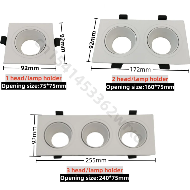 Replaceable bulb Seiko Aluminum GU10 light frame E27 light stand MR16 downlight spot light sky lantern Home commercial lighting