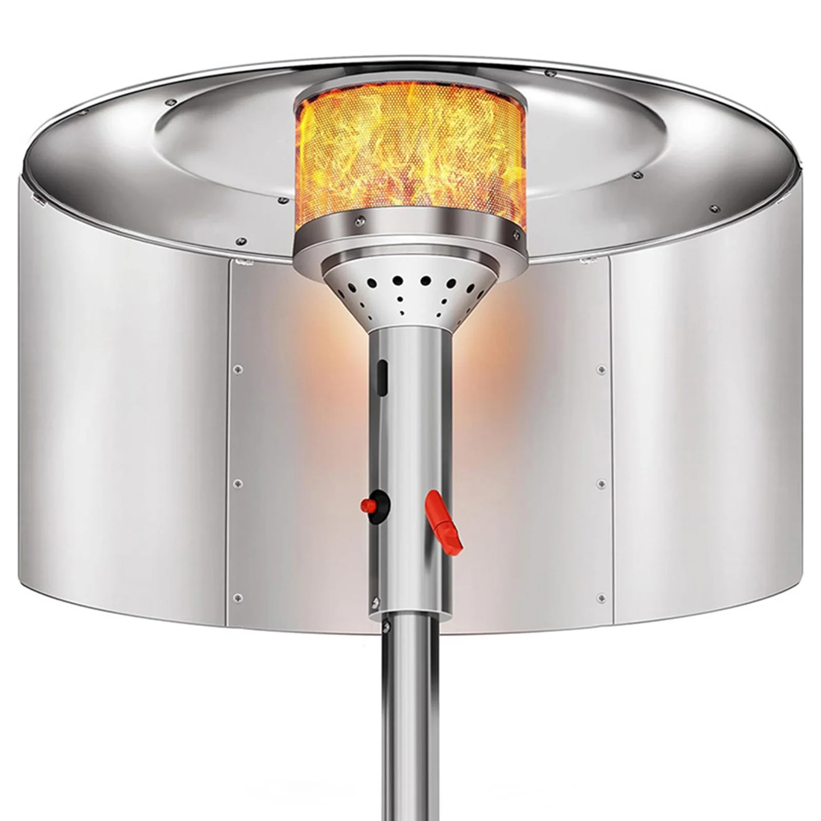 Maximize Energy Savings Adjustable Range Patio Heater Reflector Hood  Prevents Heat Wastage  Longer Propane Runtime