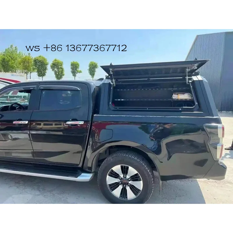 

Factory hot salesDMAX Chevy Colorado Aluminum Black Cover Pickup Truck Canopy Hard Shape Hardtop with Locking & Waterproof Funct