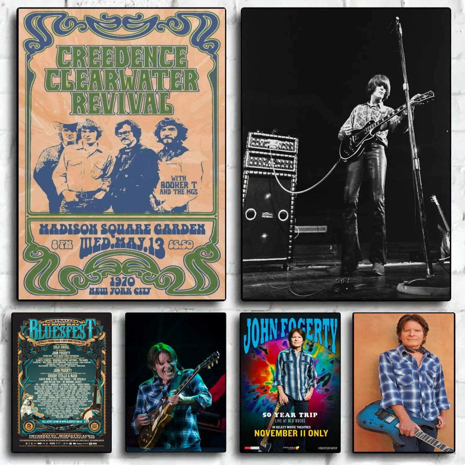 

John Fogerty Band Decoration Art Poster Wall Art Personalized Gift Modern Family bedroom Decor Canvas Posters