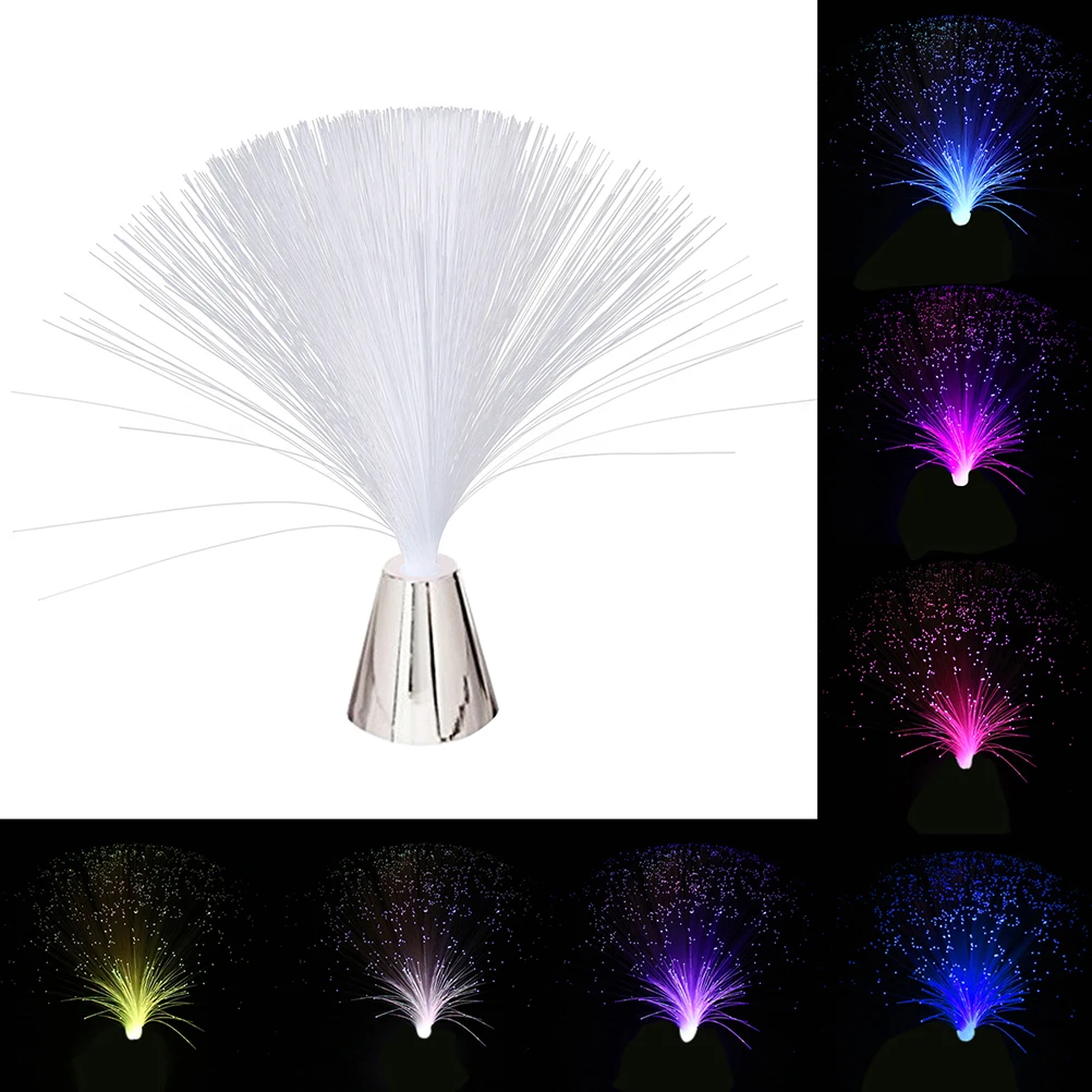 

4 Pcs Fiber Optic Light LED Lamp Effect Decorative Table Bedroom Commercial Lighting