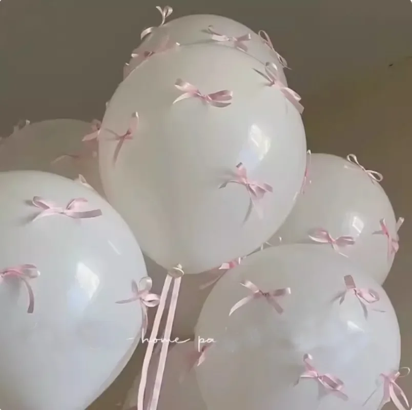 Ins 24inch/18inch 1pcs Bow Bobo Balloon Thicken Internet Celebrity Popularity Photography Props Proposal Birthday Party Decora