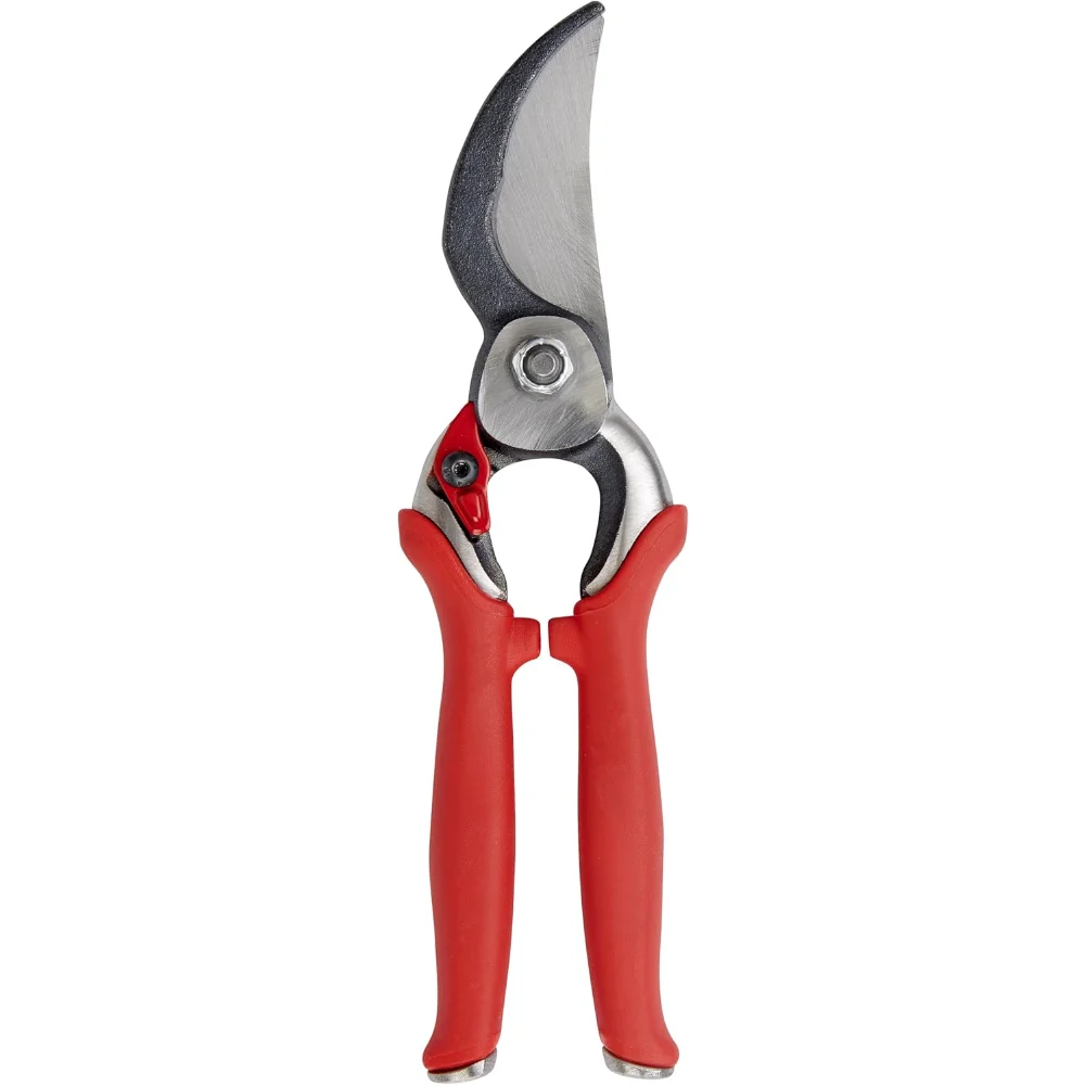 Podadora manual Corona BP 7100D de acero forjado DualCUT Bypass - Vástago de capacidad de corte de 1 pulgada y tijeras de jardín para ramas, rojo