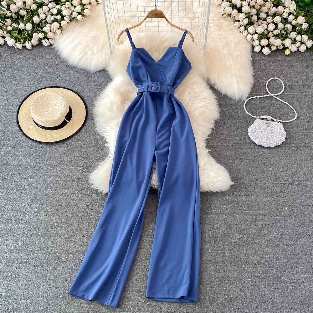 

Slimming Effect High Waist Summer New Faion Ele Svel Wide Leg Pants Dr for Women Commute Sle