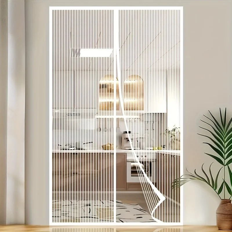 Magnetic Door Mosquito Net Multiple Sizes Magic Tape Install Automatic Closing Anti Mosquito Fly Mesh Curtain Home Accessories