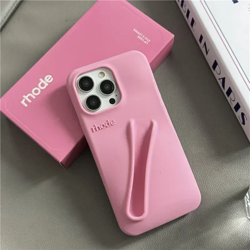 New Color Rhode Lipstick Lip Holder Phone Case for IPhone 16 15 14 13 12 11 Pro Max Autumn Limited Edition with Box Stand Cover