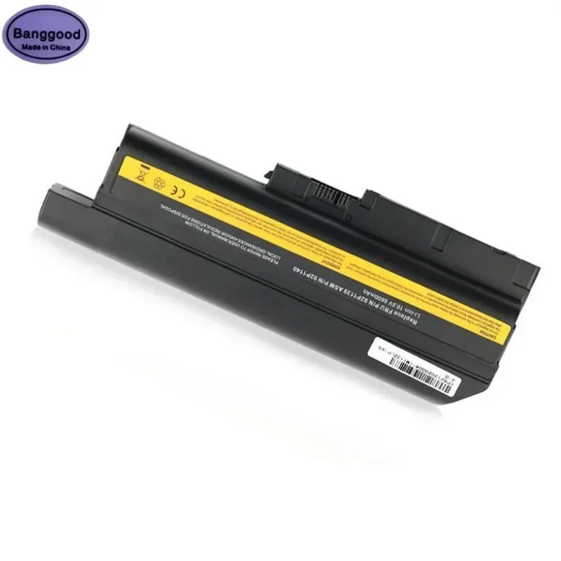 O dużej pojemności 6600mAh 9 Cell 92 p1133 42 t4619 42 t4511 bateria do laptopa IBM LENOVO ThinkPad T60 T60P T61 R60 R61 Z60