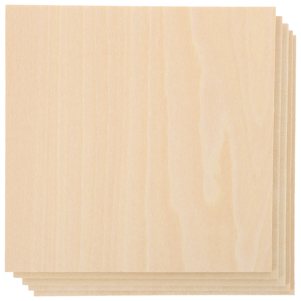 

5Pcs Basswood Wooden Planks Smooth Surface Wood Boards for Painting DIY Crafts Carving Engraving Supplies Basswood Sheets 3mm