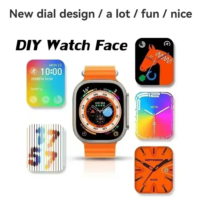 2025 New DT900 Ultra 2 2HD Deformable Circular Smart Watch with 7 Strap Bluetooth Call Health Monitoring Reloj Smart Watch