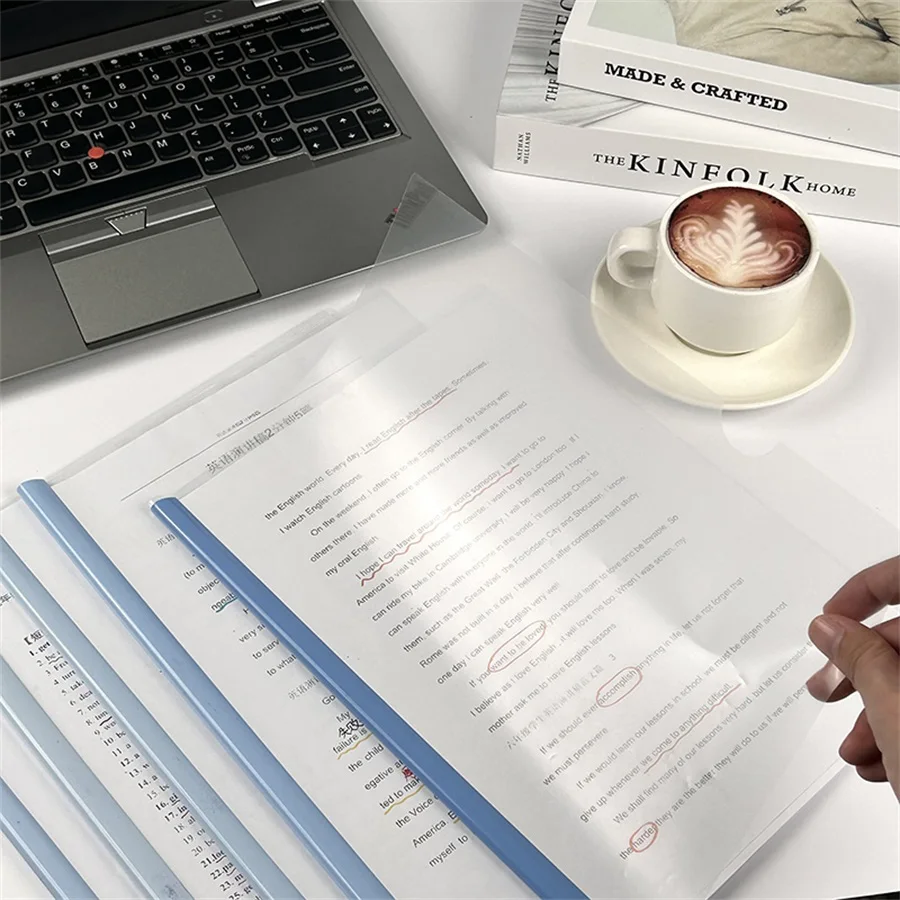 5 Verdikte Sucker Staaf Clips, A4 Map, Trekstang Clip, Map, Bestand, Test Papier, Boek Clip, Student Data Opslag Bindmiddel