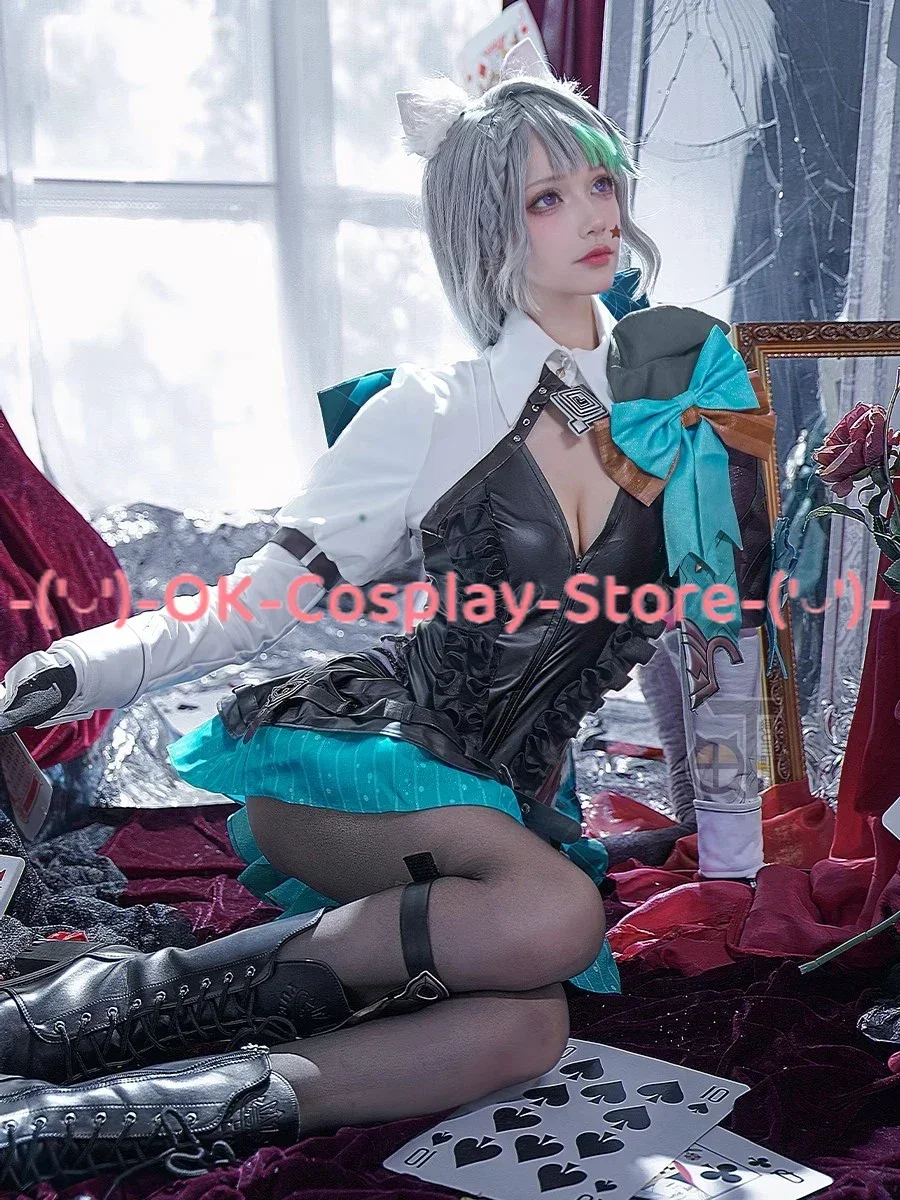 Lynette Cosplay Costume Game Genshin Impact Cosplay Suit Party Dress Witch Clothing Halloween Carnival Uniforms Custom Made