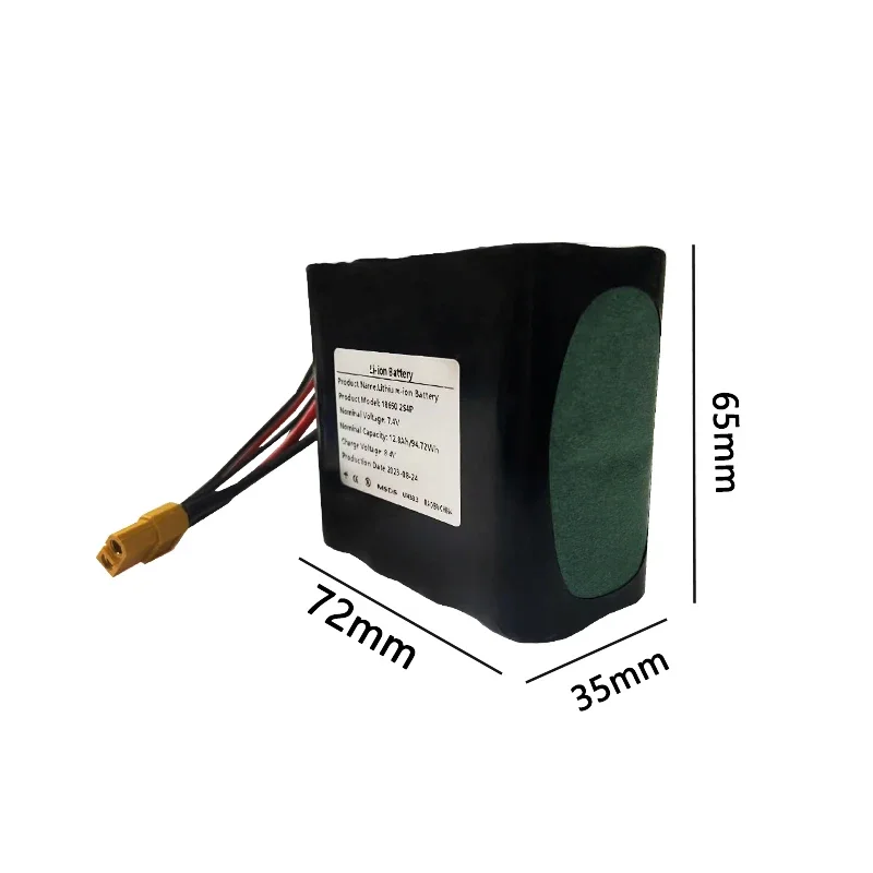 2S4P 7.4V 12800mAh 8.4V High Capacity UAV Rechargeable Li-ion Battery for Various RC Airplane Drone Quadrotor XH2.54-3P XT6