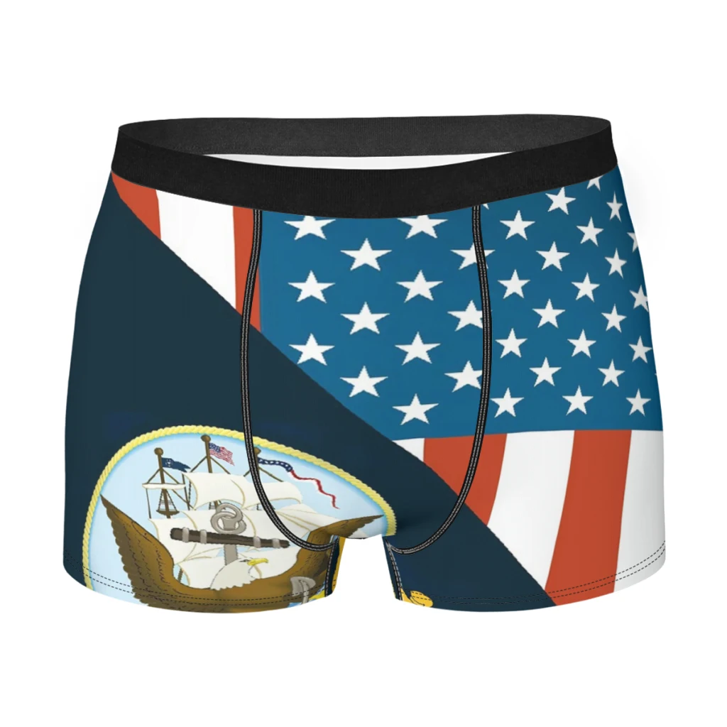 

U.S. Navy Military Men Underpants Man Breathable Boxer Shorts Men's Panties Underwear Gift