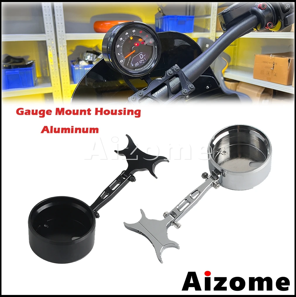 

Round-style Gauge Mount Motorcycle Speedometer Relocation Mount Bracket Housing Cover For Harley Softail FXLRS FXFB FXFBS 18-24